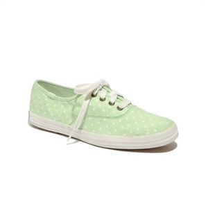 Madewell • special edition mint & white dot Keds